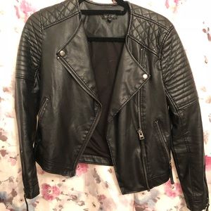 Top shop leather fashion jacket